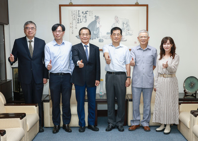 會計系校友洪嘉聰應邀回母校演講 拜會葛校長洽談產學合作